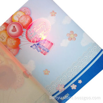 Audio greeting card, new hot design for market, ideal for promotion and gift use